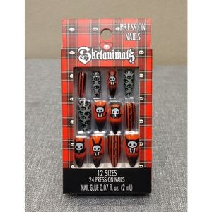 Skeleanimal press on nails